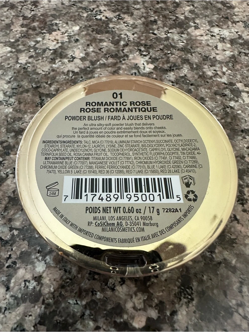 MILANI ROMANTIC ROSE BLUSH 01 FULL SIZE